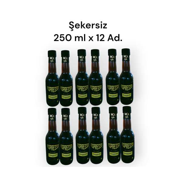 MCA ESPRESSO SOĞUK KAHVE (ŞEKERSİZ) 250 ML X 12 ADET