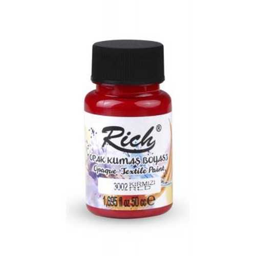 RİCH KUMAŞ BOYASI 50ML 3002 KIRMIZI