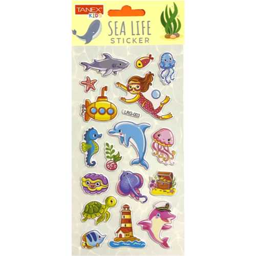 TANEX TNX-5102 SEA LIFE STİCXKER-3 PUFFY STİCKER