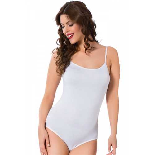 BAYAN İP ASKILI ÇITÇITLI BODY BEYAZ