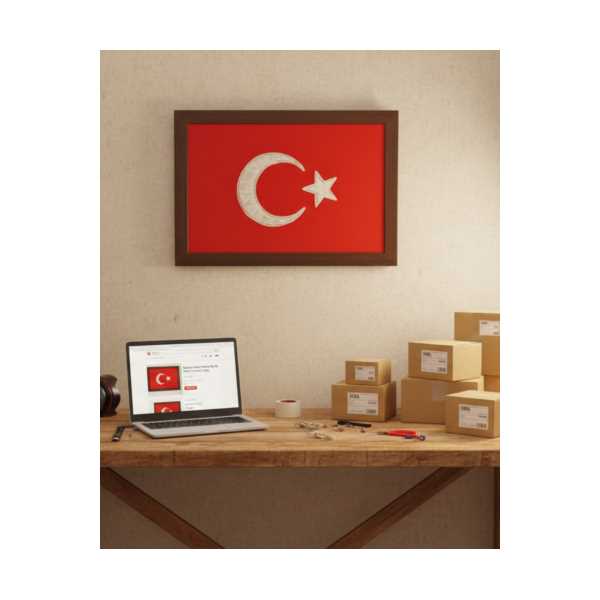 BAKIR İŞLEME KOMPOZİT TÜRK BAYRAĞI TABLO
