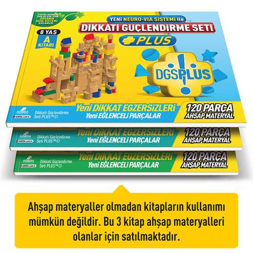 ADEDA DİKKAT GÜÇLENDİRME SETİ PLUS KİTAP 8 YAŞ