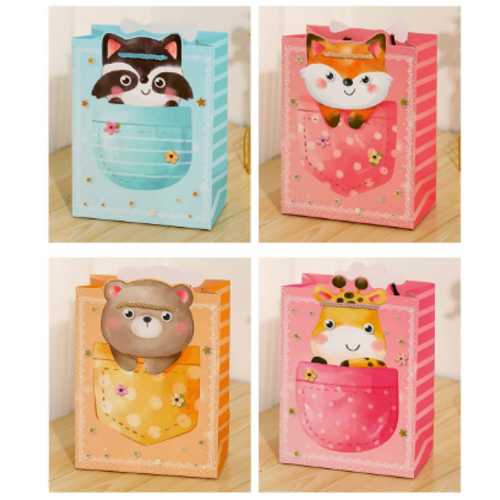 PİN HEDİYELİK KARTON ÇANTA 32X26X12 12Lİ NO:4