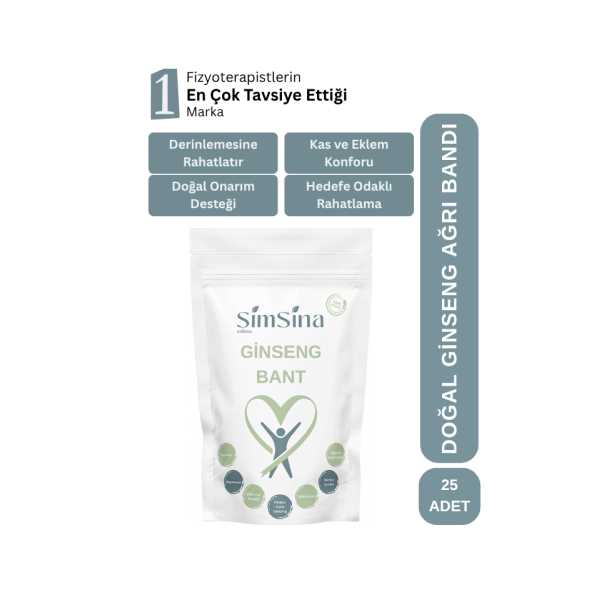 GİNSENG AĞRI BANDI 25 ADET GİNSENG BANT