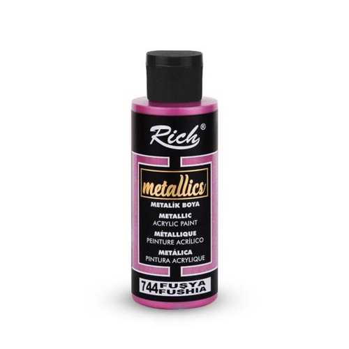 RİCH METALİK AKRİLİK 120ML 744 FUŞYA