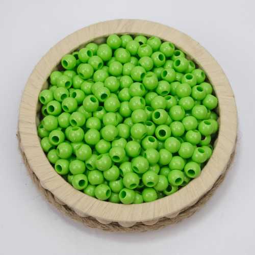 PLASTİK MAKROME BONCUK 10MM 500GR A.YEŞİL B2324