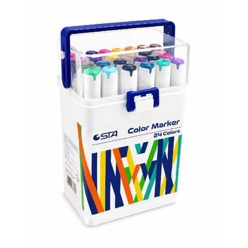 STA ÇİFT UÇLU PERMANENT MARKER 24LÜ
