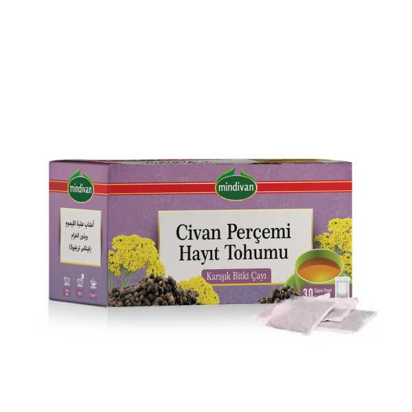 MİNDİVAN CİVAN PERÇEMİ & HAYIT TOHUMLU KARIŞIK BİTKİ ÇAYI 30 LU SÜZEN POŞET