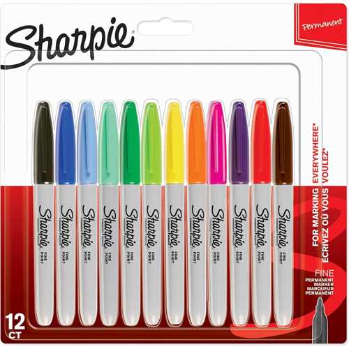 SHARPİE MARKER KALEM PERMANENT KARIŞIK RENKLER 12