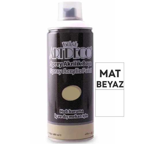ARTDECO AKRİLİK SPREY BOYA 400ML MAT BEYAZ M060