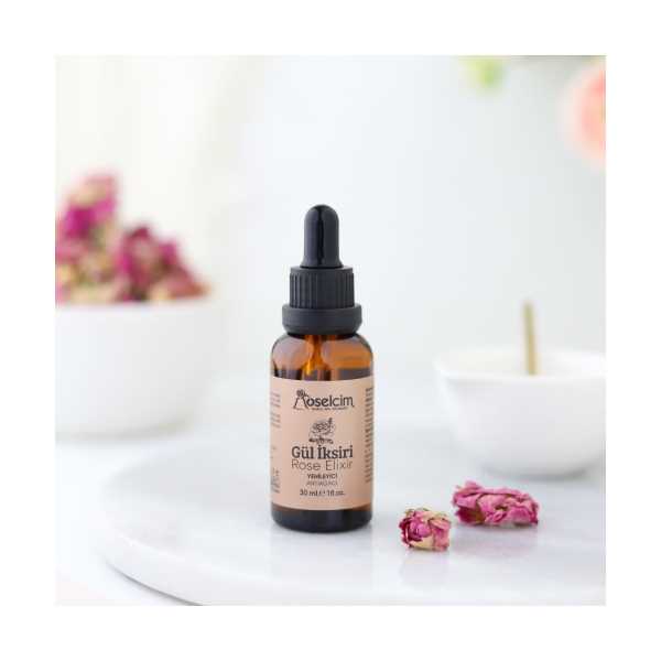 ROSELCİM GÜL İKSİRİ 30 ML (TIBBİ GÜL YAĞI/GÜL MASERASYON YAĞI)