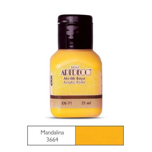ARTDECO AKRİLİK BOYA 25ML 3664 MANDALİNA