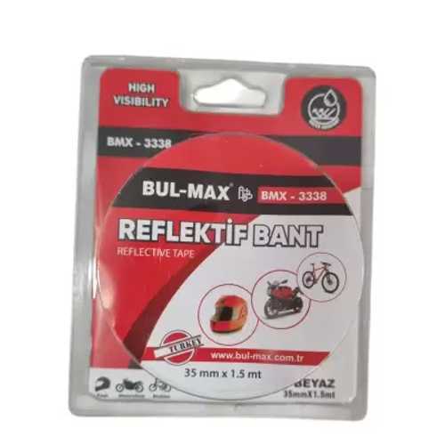 BUL-MAX REFLEKTİF BANT 35MMX1,5M BEYAZ BMX-3338