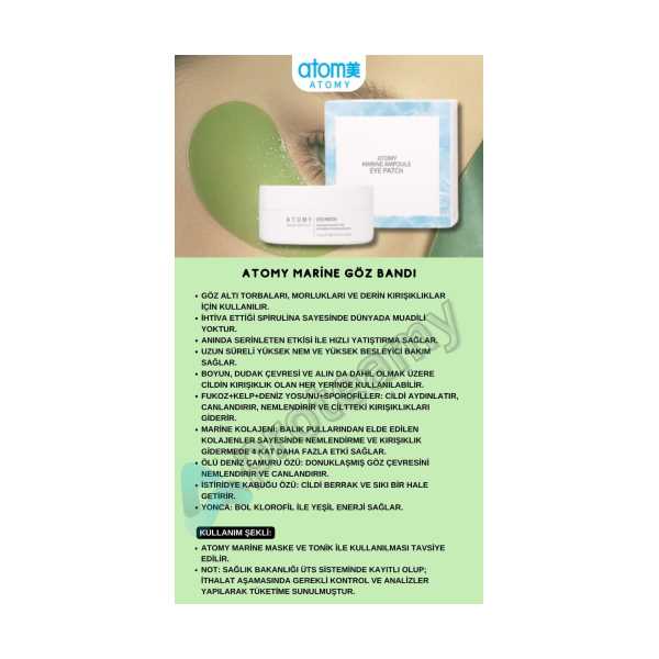ATOMY MARİNE EYE PATCH GOZ BANDI 