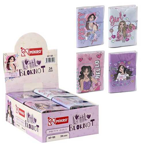 MİKRO PRETTY GİRLS  NOT DEFTERİ ÇİZGİLİ   -24-