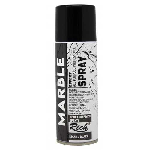 RİCH SPREY MERMER EFEKTİ 200ML 11370 SİYAH