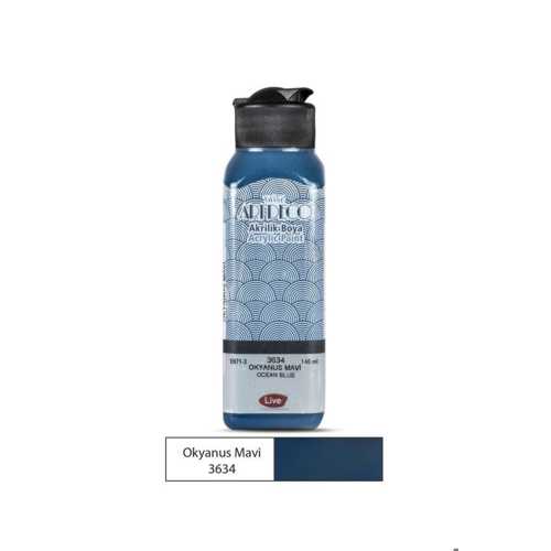 ARTDECO AKRİLİK BOYA 140ML 3634 OKYANUS MAVİ