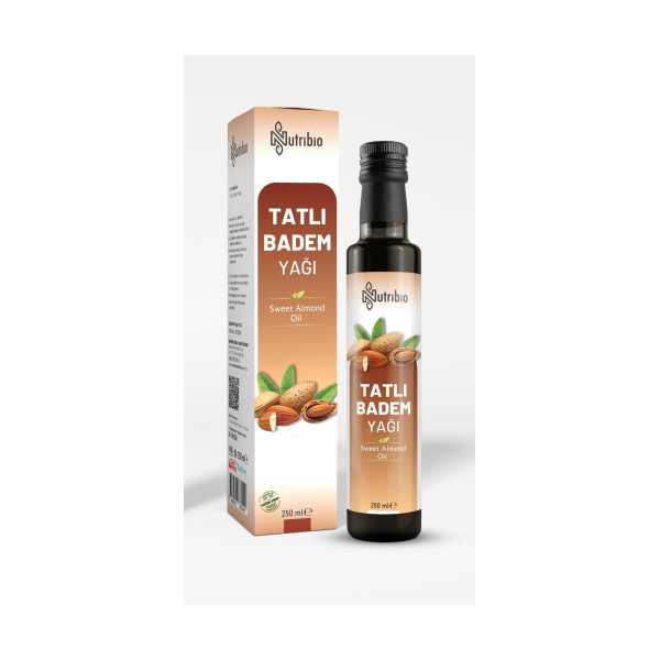 NUTRİBİO TATLI BADEM YAĞI 250 ML