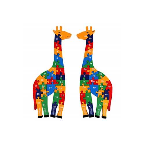 PASAJDANAL HŞAP YAPBOZ ZÜRAFA - ALFABE VE SAYILAR YAPBOZ - 41 CM BÜYÜKLÜĞÜNDE - HARF VE R