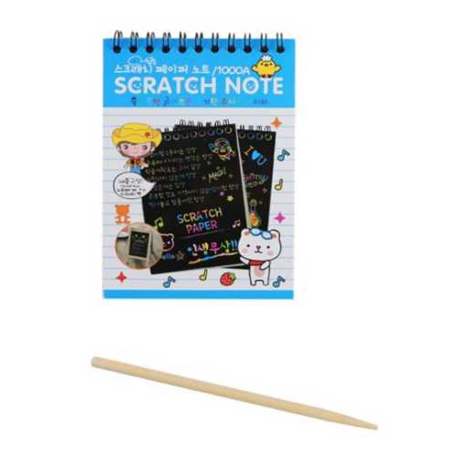 SCRATCH NOTE KAZIMA DEFTERİ 20X28 12YP + 1 KALEM