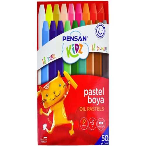 PENSAN KİDZ PASTEL BOYA 18 RENK 98061