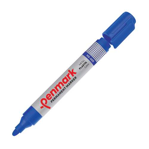 PENMARK PERMANENT MARKER YUVARLAK UÇ MAVİ E