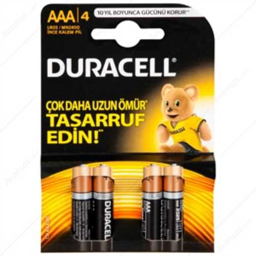 DURACELL BASİC İNCE PİL 4LÜ AAA - MN2400