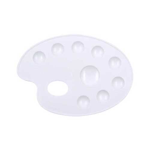 OPS RP 109B 19CM GODELİ OVAL RESİM PALETİ BEYAZ