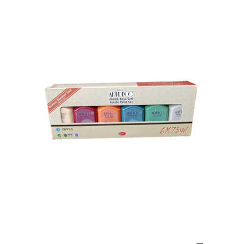 ARTDECO AKRİLİK BOYA 6X75ML SET BOHEM RENKLER