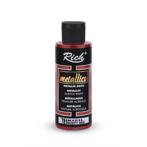 RİCH METALİK AKRİLİK 120ML 781 KIZIL