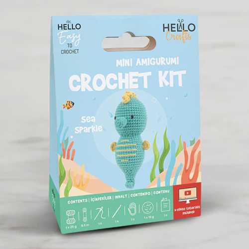 H.CRAFTS TIĞ İŞİ MİNİ AMİGURUMİ KİTİ-SEA SPARKLE