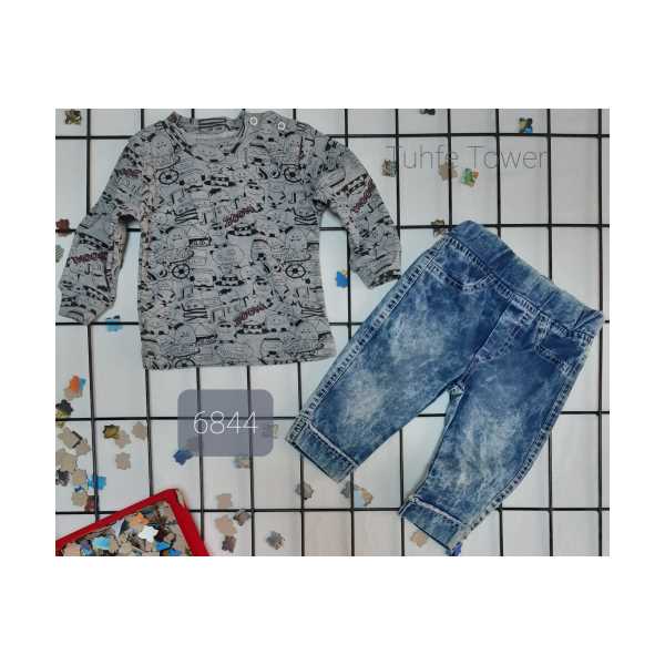 KOT PANTOLON & SWEATSHİRT BEBEK TAKIM (ERKEK ÇOCUK) (MEVSİMLİK) TUHFETOWER