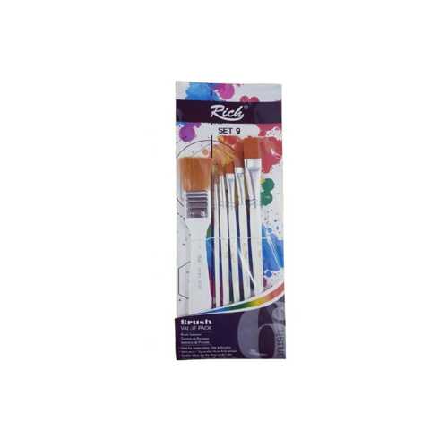 RİCH SET:9 KEEP SMİLE ZEMİN FIRÇALI 6 LI