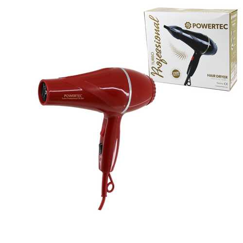 KIRMIZI SAÇ KURUTMA - FÖN MAKİNESİ 2500W PERFORMANS TR-501 (4172)