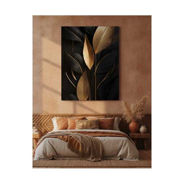 LÜKS BOTANIK DUVAR DEKORU | MODERN MINIMAL ALTIN DETAYLI ESTETIK TASARIM