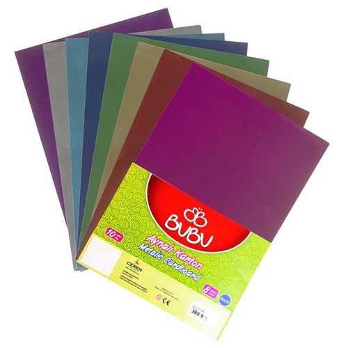 BUBU KARTON AYNALI METALİK 50X70 10LU FK0018