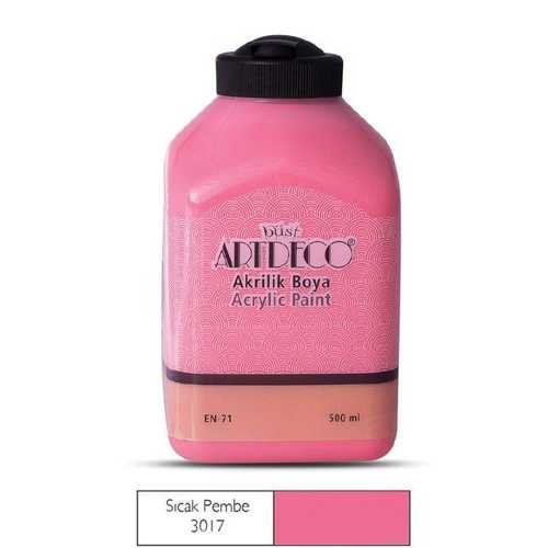 ARTDECO AKRİLİK BOYA 500ML 3017 SICAK PEMBE