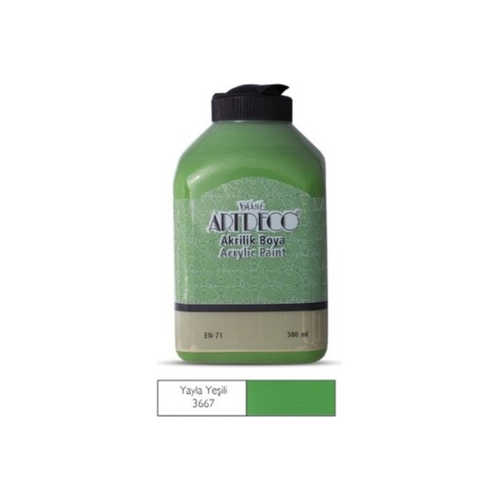 ARTDECO AKRİLİK BOYA 500ML 3667 YAYLA YEŞİLİ