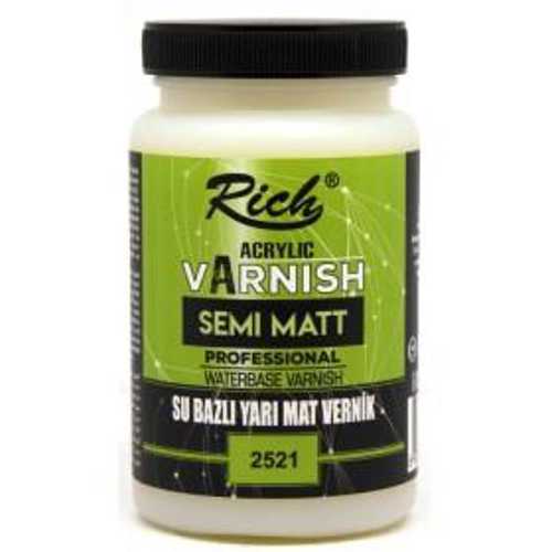 RİCH SU BAZLI YARIMAT VERNİK 250ML 2521