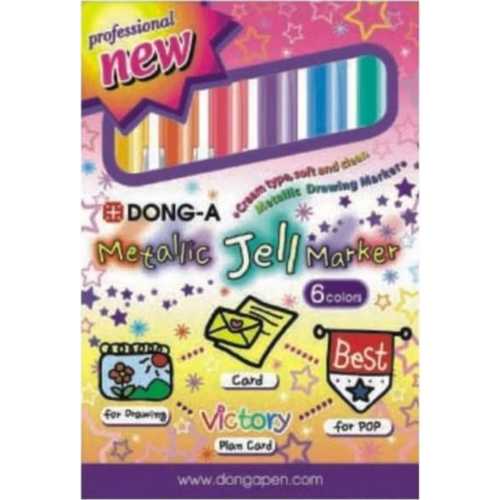 DONG-A METALİK JEL MARKER KALEM 6 RENK