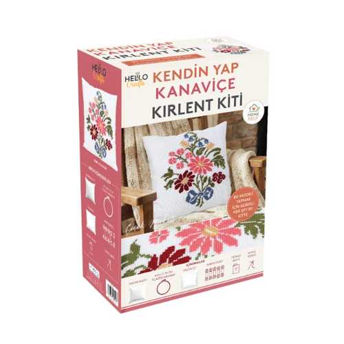 H.CRAFTS PUNCH NAKIŞI YASTIK KİT-SONBAHAR ÇİÇEKLER