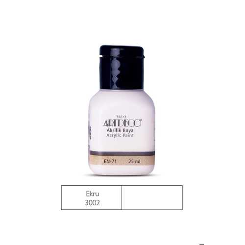 ARTDECO AKRİLİK BOYA 25ML 3002 EKRU