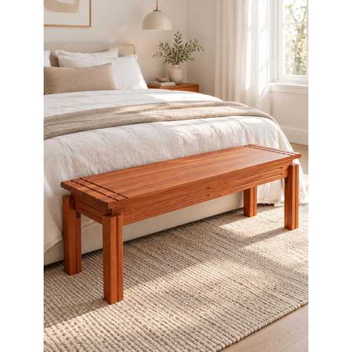 SOLİD CHERRY AHŞAP BANK, NATURAL OİL FİNİSH, ENTRYWAY BEDROOM DİNİNG FURNİTURE