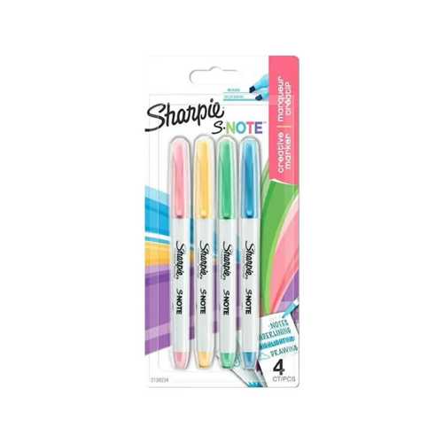 SHARPİE SNOTE KREATİF MARKER KALEM KESİK 4 BLISTER