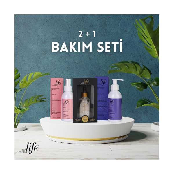 THE LİFE PRODUCTS CİLT BAKIM SETİ 2+1 ALTIN SERUM