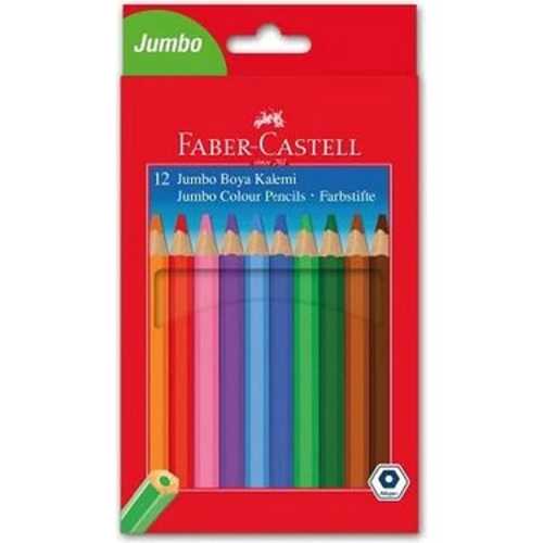 FABER KURU BOYA KALEMİ JUMBO 12 RENK 5171