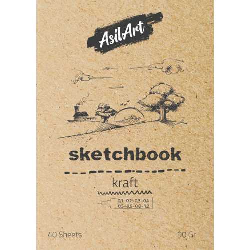ASİLART SKETCHBOOK A3 90GR 40YP KRAFT