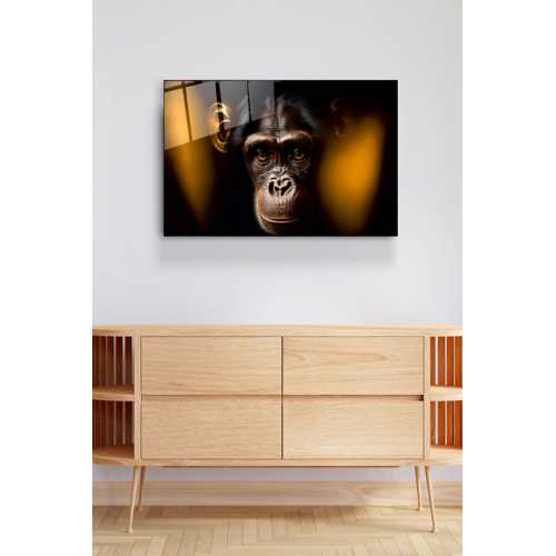 MONKEY CAM TABLO, DEKORATİF CAM TABLO