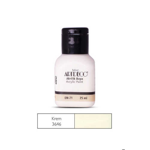 ARTDECO AKRİLİK BOYA 25ML 3646 KREM
