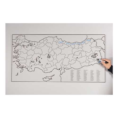 PANDA KAĞIT TAHTA 110X56 TÜRKİYE HARİTASI PAN773